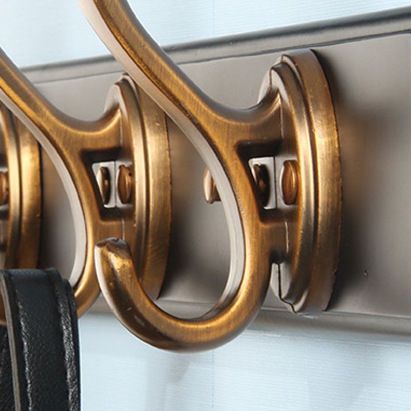 Magnifique porte-manteau mural de manteau en métal avec crochets de manteau