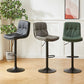 Industrial Backrest Armless Counter Stool Adjustable Cafe Bar Stool with Cushion
