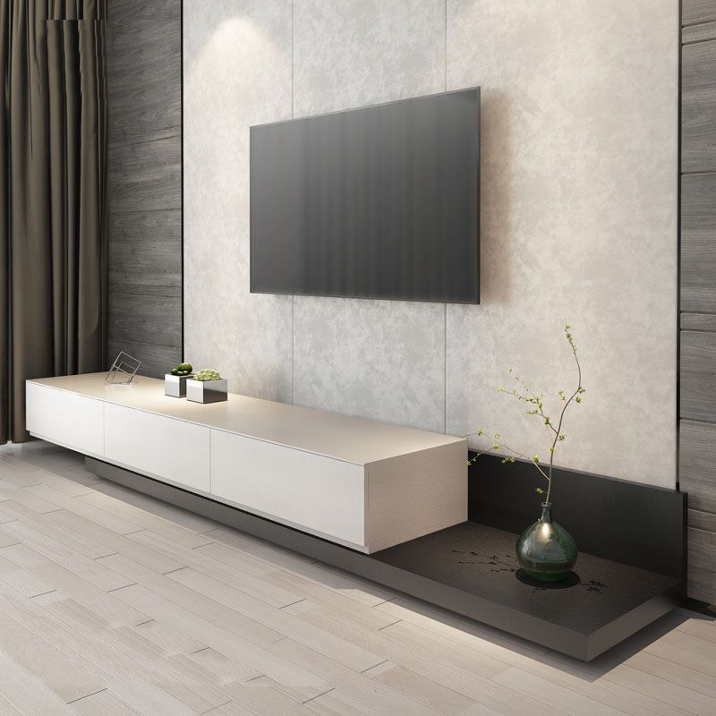 Stand de TV TV de 3 cortavimentación de madera ajustable de madera, 16.5 "D x 11.5" H