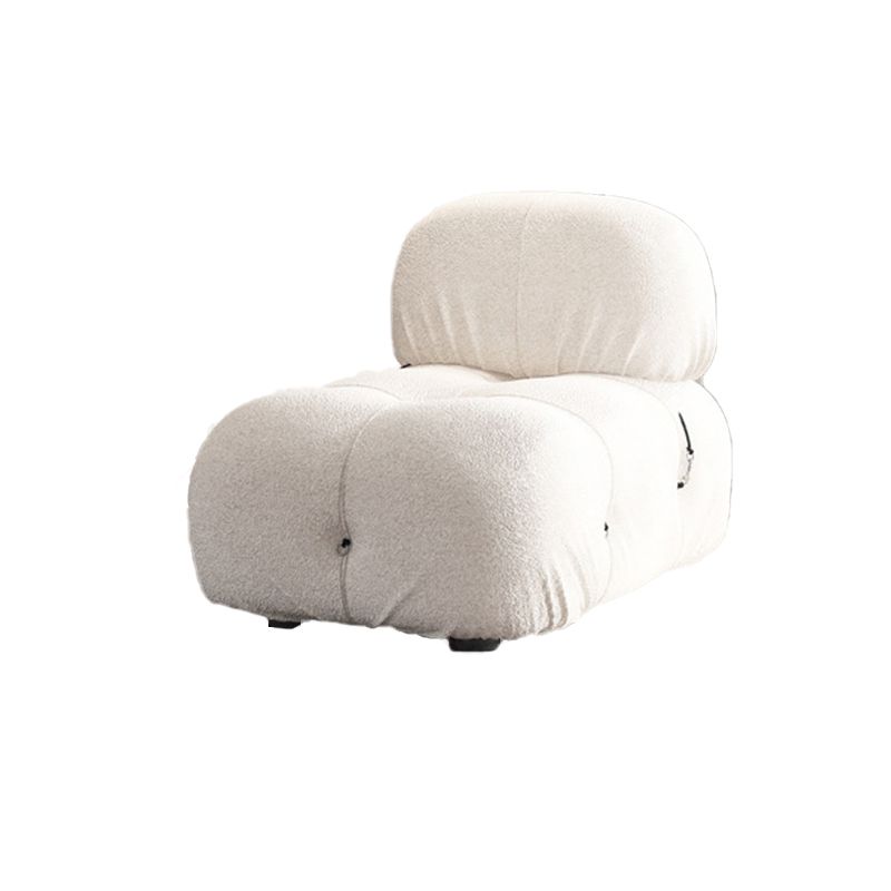 Divano di velluto stazionario contemporaneo cuscinetto cucito di divano bianco