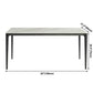 Modern Style Sintered Stone Dining Table White Rectangle Table with 4 Legs for Kitchen Clearhalo ' dining_table' 'Dining Tables & Seating' 'Dining Tables' 'Furniture' 'furniture_dining_table' 'Kitchen & Dining Furniture' 'kitchen&dining_furn' 'kitchen' 'kitchen_dining_table' 1200x1200_2c37498b-8d7e-49f2-97ff-21913c727e7d