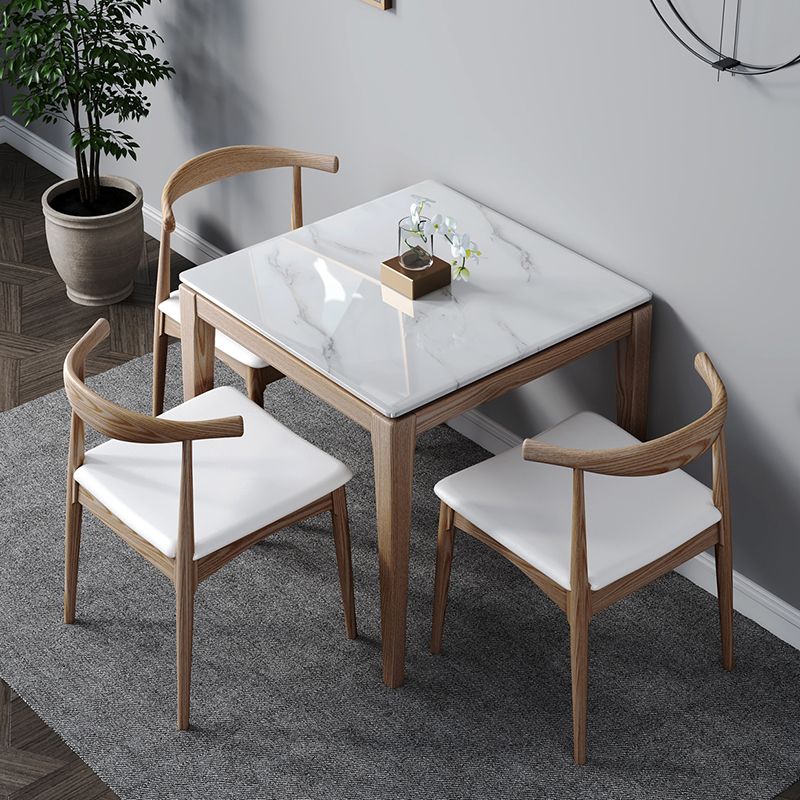 Square Marble Dining Table Industrial Style 4 Legs Table for Dining Room Clearhalo ' dining_table' 'Dining Tables & Seating' 'Dining Tables' 'furn' 'furn_dining_table' 'Furniture' 'furniture_dining_table' 'Kitchen & Dining Furniture' 'kitchen&dining_furn' 'kitchen' 'kitchen_dining_table' 1200x1200_2c37a4d9-f243-4ea3-9612-c7055759b51a