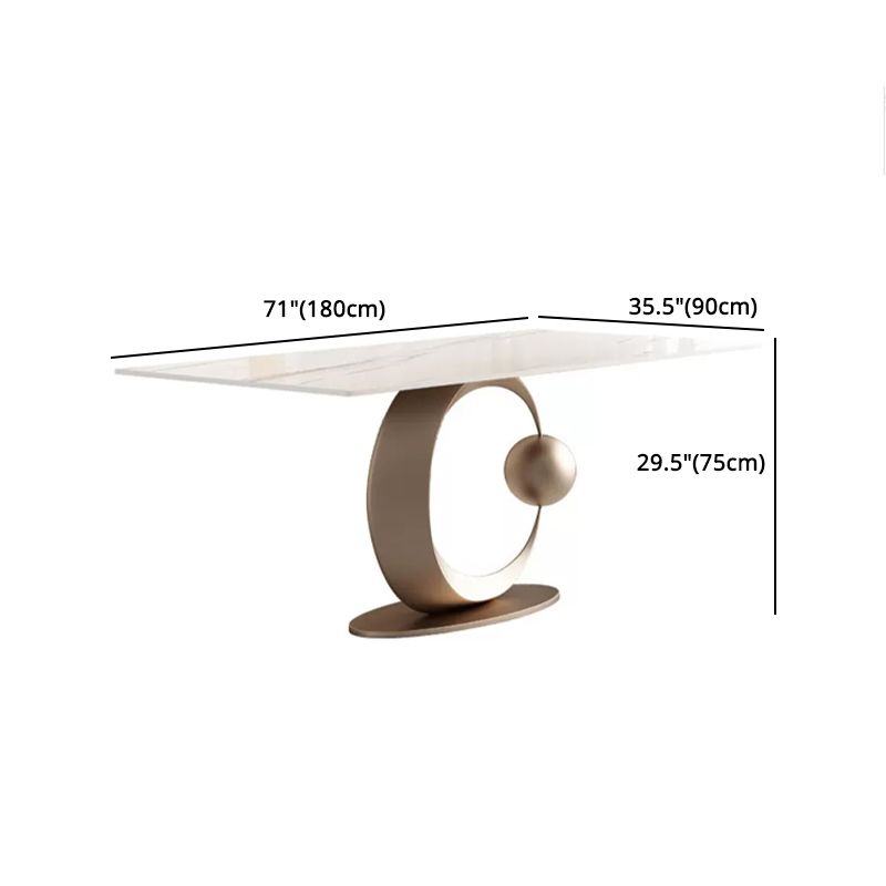 Luxury Sintered Stone Top Dining Set 1/4/5/7 Pieces Rectangle Dining Table with Chairs Clearhalo 'Dining Room Sets' 'Dining Tables & Seating' 'dining_room_set' 'furn' 'furn_dining_room_set' 'Furniture' 'furniture_dining_room_set' 'Kitchen & Dining Furniture' 1200x1200_2c395901-5e0e-4516-9435-8c5e4f08ec1b