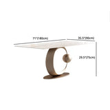 Luxury Sintered Stone Top Dining Set 1/4/5/7 Pieces Rectangle Dining Table with Chairs Clearhalo 'Dining Room Sets' 'Dining Tables & Seating' 'dining_room_set' 'furn' 'furn_dining_room_set' 'Furniture' 'furniture_dining_room_set' 'Kitchen & Dining Furniture' 1200x1200_2c395901-5e0e-4516-9435-8c5e4f08ec1b