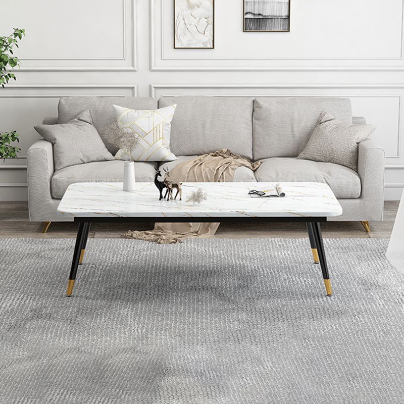 Tavolino da caffè a quattro gambe moderno tavolino minimalista per soggiorno