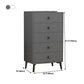 Modern Accent Chest with Soft Close Drawers Scratch Resistant Accent Cabinet