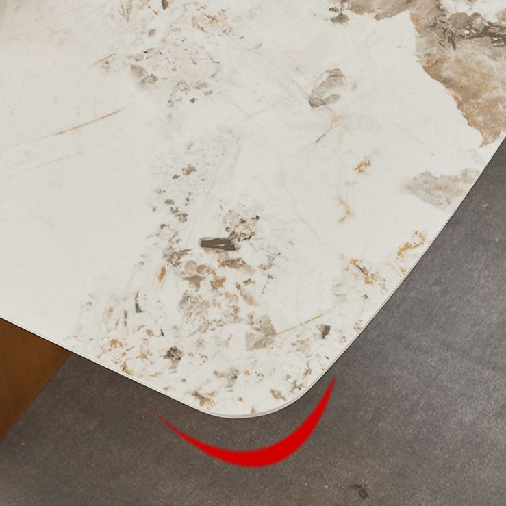 Metal Traditional Luxury Rectangle Dining Table Sintered Stone Indoor Table with Pedestal Base Clearhalo ' dining_table' 'Dining Tables & Seating' 'Dining Tables' 'furn' 'furn_dining_table' 'Furniture' 'furniture_dining_table' 'Kitchen & Dining Furniture' 'kitchen&dining_furn' 'kitchen' 'kitchen_dining_table' 1200x1200_2c400ef9-0cfc-4731-886e-1606728e0e28