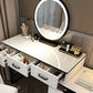 Modern Dressing Table Bedroom Stone Lighted Mirror Make-up Vanity Clearhalo 'Bedroom Furniture' 'furn' 'furn_makeup_vanities' 'Furniture' 'Makeup Vanities' 'makeup_vanities' 1200x1200_2c40af2d-d8a9-4e7d-81c4-68619eb3a7a0