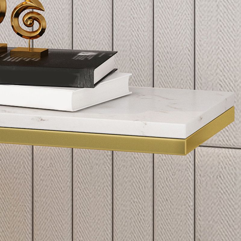 31.5-inch Tall Glam Console Accent Table Marble Console Table with 1 Shelf