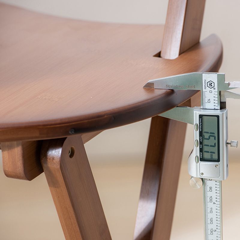 Contemporary Home Folding Stool Matte Finish Bamboo Barstool Clearhalo 'Bar Furniture' 'Bar Stools' 'bar_stools' 'furn' 'furn_bar_stools' 'Furniture' 'Kitchen & Dining Furniture' 1200x1200_2c40dd77-490c-430b-ab70-b49cd68dcb12