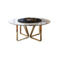 Round Furniture Luxury Style Marble Double Pedestal Dinner Table with Turntable Clearhalo ' dining_table' 'Dining Tables & Seating' 'Dining Tables' 'furn' 'furn_dining_table' 'Furniture' 'furniture_dining_table' 'Kitchen & Dining Furniture' 'kitchen&dining_furn' 'kitchen' 'kitchen_dining_table' 1200x1200_2c417945-10eb-4442-9b50-8681fb53b072