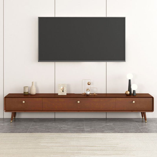 Solid Wood 13.78" H TV Stand Nordic 2 Drawers TV Stand Console Clearhalo 'furn' 'furn_tv_stands_entertainment_centers' 'Furniture' 'Living Room Furniture' 'TV Stands & Entertainment Centers' 'TV Stands & Media Storage Furniture' 'tv_stands_entertainment_centers' 1200x1200_2c41d066-bd10-4ba4-b6aa-e7018460c84b