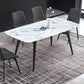 Modern Style Sintered Stone Rectangle Table Set 1/2/5/7 Pieces Dining Set Clearhalo 'Dining Room Sets' 'Dining Tables & Seating' 'dining_room_set' 'furn' 'furn_dining_room_set' 'Furniture' 'Kitchen & Dining Furniture' 1200x1200_2c425d50-f3e1-4691-b6f6-fb5f7110f5ad