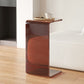 Modern Acrylic End Side Table Square Corner Table for Living Room