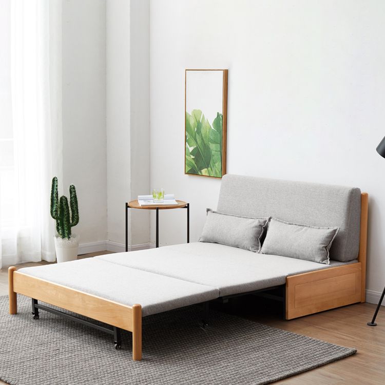 31.5" W Solid Wood Removable Sleeper Sofa Scandinavian Sofa Bed Clearhalo 'furn' 'furn_futons' 'Furniture' 'Futons & Daybeds' 'Futons' 'Living Room Furniture' 1200x1200_2c43ce33-b1b9-4eba-8132-ca6db5b56d05