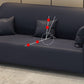 Contemporary 3 Seater Faux Leather Sofa Solid Color Flared Arm Sofa