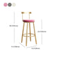 Glam Round Counter Bar Stool Backrest Bar Stool Iron Base with Footrest Clearhalo 'Bar Furniture' 'Bar Stools' 'bar_stools' 'furn' 'furn_bar_stools' 'furniture_bar_stools' 'Kitchen & Dining Furniture' 'kitchen&dining_furn' 'kitchen' 'kitchen_furn' Furniture' 1200x1200_2c49d6f8-d533-42a7-aa4e-f893aec968b9