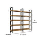 Vertical Industrial Etagere Bookshelf Steel Frame Solid Wood Shelf Bookshelf Clearhalo 'Bookcases' 'furn' 'furn_bookcases' 'Furniture' 'furniture_bookcases' 'kitchen' 'kitchen_bookcases' 'Living Room Furniture' 'Office Furniture' 1200x1200_2c49fc8d-cbf4-44de-bd82-7f9dd003e362