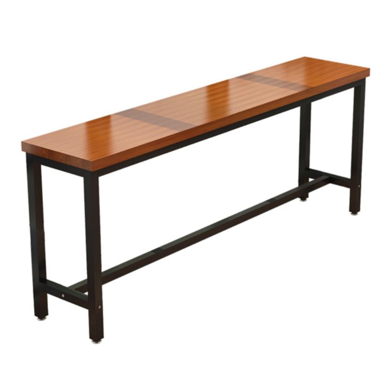 Industrial Wooden 1/2/5 Pieces Bar Table Set Rectangle Bar Table with Metal Legs Clearhalo 'Bar Furniture' 'furn' 'furn_home_bar_bar_sets' 'Furniture' 'Home Bars & Bar Sets' 'home_bar_bar_sets' 'Kitchen & Dining Furniture' 1200x1200_2c4b0de0-4fe0-4d3e-b885-ced96a3ce66b