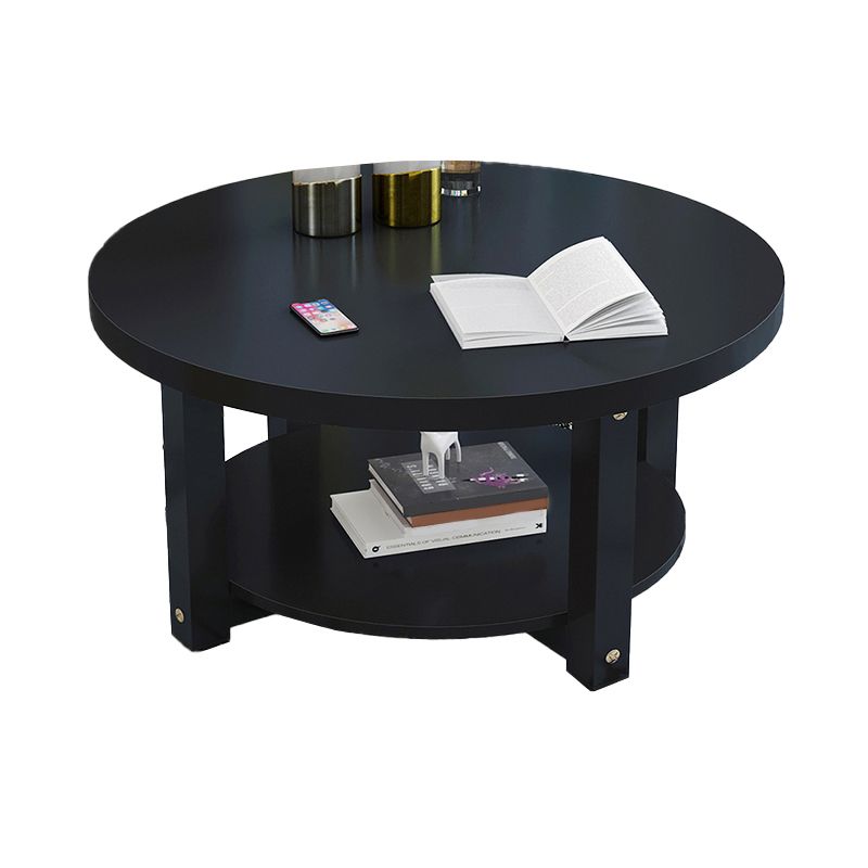 Wood Single Coffee Table No Distressing Coffee Table with Shelf Clearhalo 'Coffee & Accent Tables' 'Coffee Tables' 'coffee_tables' 'furn' 'furn_coffee_tables' 'Furniture' 'Living Room Furniture' 1200x1200_2c4b2516-2ddc-44d6-b9f3-ddb6b2c1f1d4