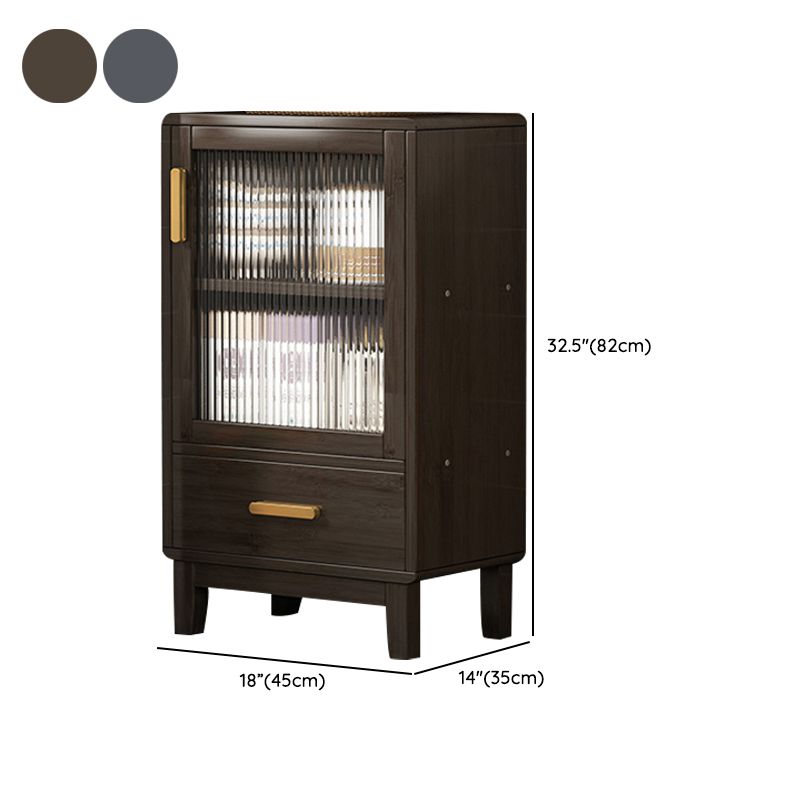 Buffet réglable de style glam buffet buffet bambou avec 1 tire-dessin