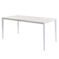 Contemporary Rectangle Dining Table Sintered Stone Dining Table with 4 White Legs Clearhalo ' dining_table' 'Dining Tables & Seating' 'Dining Tables' 'furn' 'furn_dining_table' 'Furniture' 'furniture_dining_table' 'Kitchen & Dining Furniture' 'kitchen&dining_furn' 'kitchen' 'kitchen_dining_table' 1200x1200_2c50a670-a44f-40bc-8a8e-8dcc7ec23703