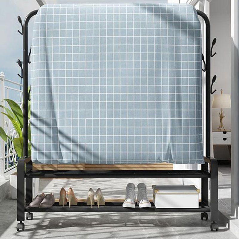 Stable Metallic Coat Hanger Free Standing Coat Rack With Storage Shelving Clearhalo 'Entry & Mudroom Furniture' 'furn' 'furn_hall_tree_coat_racks' 'Furniture' 'Hall Trees & Coat Racks' 'hall_tree_coat_racks' 1200x1200_2c50f771-dc60-4bd6-8f98-2c73cacaa495