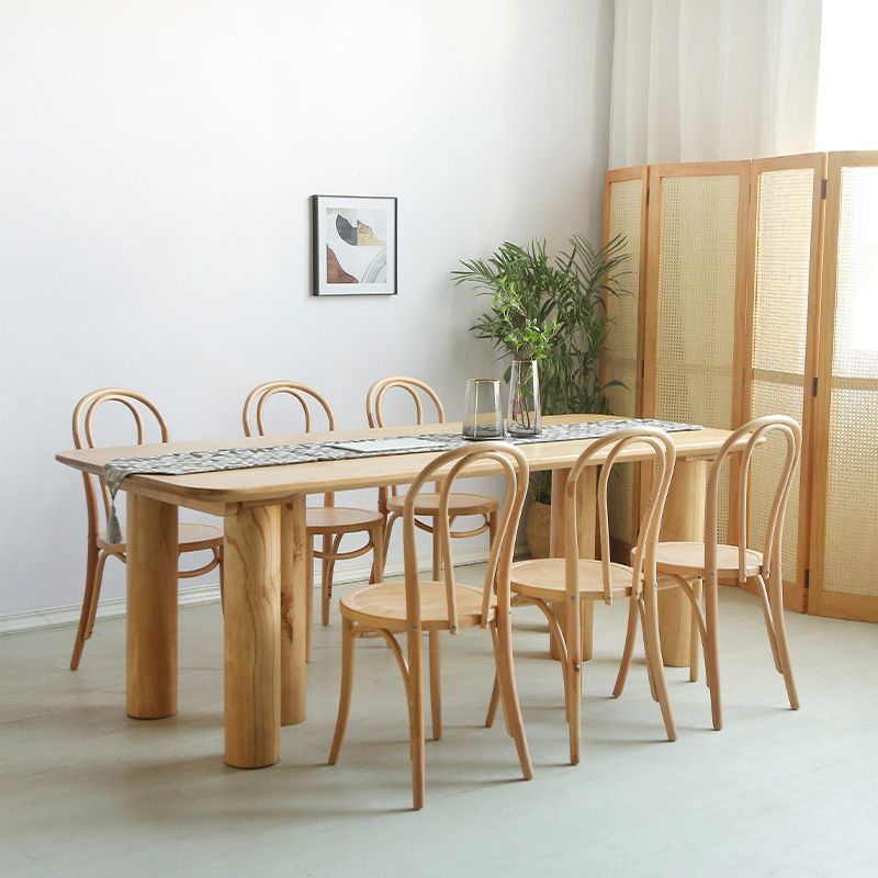 Modern 1/2/3/5/7 Pieces Rectangle Dining Set Solid Wood Dining Table with Chairs Clearhalo 'Dining Room Sets' 'Dining Tables & Seating' 'dining_room_set' 'furn' 'furn_dining_room_set' 'Furniture' 'furniture_dining_room_set' 'Kitchen & Dining Furniture' 1200x1200_2c51ff60-bb61-40bb-b939-4f1cdd5be038
