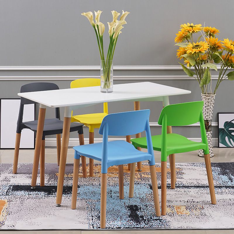 Wood Scandinavian Kitchen Dining Room Chair Open Back Side Chair Clearhalo 'Dining Chairs' 'Dining Tables & Seating' 'dining_chair' 'furn' 'furn_dining_chair' 'Furniture' 'furniture_dining_chair' 'Kitchen & Dining Furniture' 1200x1200_2c520a09-32af-4dca-8b0f-70ed05cc8487