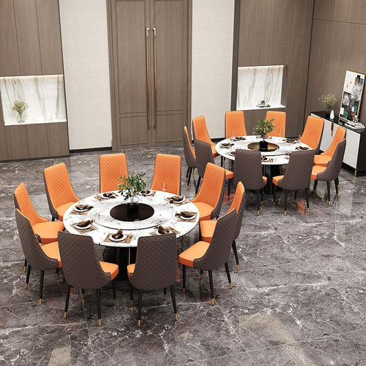 Fabric Dining Side Chair Modern Parsons Armless Chair for Kitchen Use