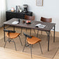 Traditional Luxury Dining Table Brown Solid Wood Dining Table with Metal Base Clearhalo ' dining_table' 'Dining Tables & Seating' 'Dining Tables' 'furn' 'furn_dining_table' 'Furniture' 'furniture_dining_table' 'Kitchen & Dining Furniture' 'kitchen&dining_furn' 'kitchen' 'kitchen_dining_table' 1200x1200_2c522fd8-9cd5-4485-bb83-e223376380b4
