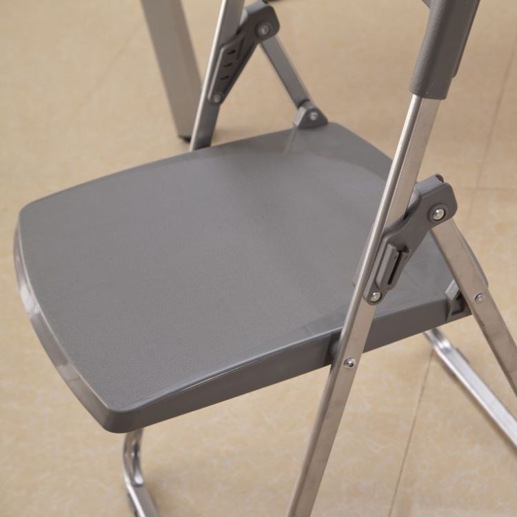 Moderna sedia da ufficio imbottita senza braccio senza ruote sedia da ufficio in acciaio