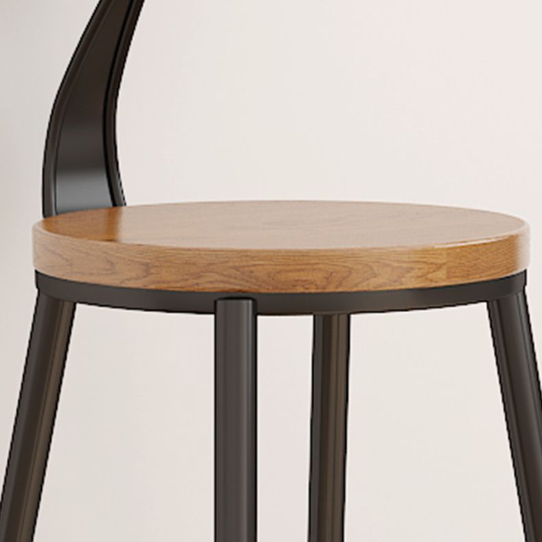 Contemporary Round Dining Stools Metal Barstools with Footrest Clearhalo 'Bar Furniture' 'Bar Stools' 'bar_stools' 'furn' 'furn_bar_stools' 'Furniture' 'Kitchen & Dining Furniture' 1200x1200_2c538e41-ca99-4468-be2f-218323aba0a9