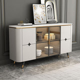 Glam Sideboard Armadio con cassetti tavolo da sideboard beige per cucina