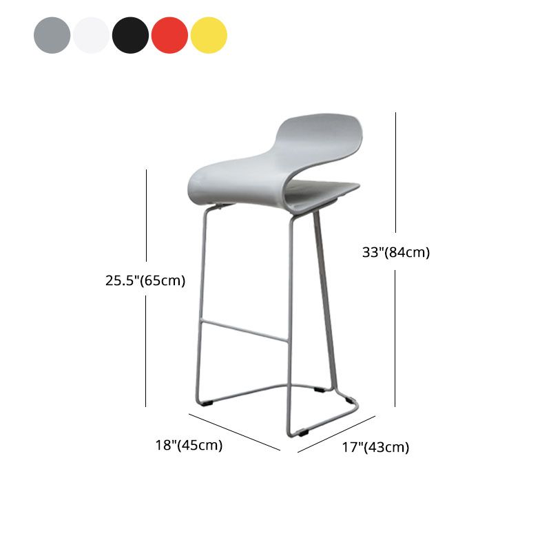 Nordic Stainless Steel Barstool Simple Indoor Tall Stool with Plastic Seat Clearhalo 'Bar Furniture' 'Bar Stools' 'bar_stools' 'furn' 'furn_bar_stools' 'furniture_bar_stools' 'Kitchen & Dining Furniture' 'kitchen&dining_furn' 'kitchen' 'kitchen_furn' Furniture' 1200x1200_2c579ca6-17e1-4f91-b5a5-102bebe322fb