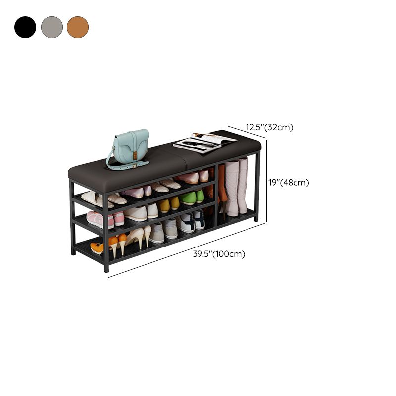 Modern Style Entryway Bench Cushioned Shoe Storage Seating Bench Clearhalo 'Benches' 'Chairs & Seating' 'furn' 'furn_benches' 'Furniture' 'Living Room Furniture' 1200x1200_2c583a54-32cf-440a-8c03-0f5ef9072915