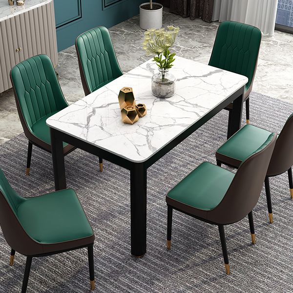 Eetkamer industriële eettafel 4 poten rechthoekige eettafel