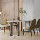Free Form Sintered Stone Top Table for Restaurant Luxury Dining Table with Double Pedestal Clearhalo 'Dining Tables & Seating' 'Dining Tables' 'dining_table' 'furn' 'furn_dining_table' 'Furniture' 'furniture_dining_table' 'Kitchen & Dining Furniture' 'kitchen' 'kitchen_dining_table' 1200x1200_2c5c7c24-7e94-48bd-889d-7d1e90a017cf