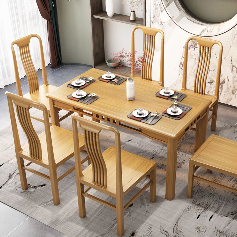 Traditional 19'' Wide Wood Dining Side Chair Slat Back Chair for Home Use Clearhalo ' kitchen&dining_furn' 'Dining Chairs' 'Dining Tables & Seating' 'dining_chair' 'furn' 'furn_dining_chair' 'Furniture' 'furniture_dining_chair' 'Kitchen & Dining Furniture' 'kitchen' 1200x1200_2c5d6964-2350-4a76-b995-fa03be1dbcc4