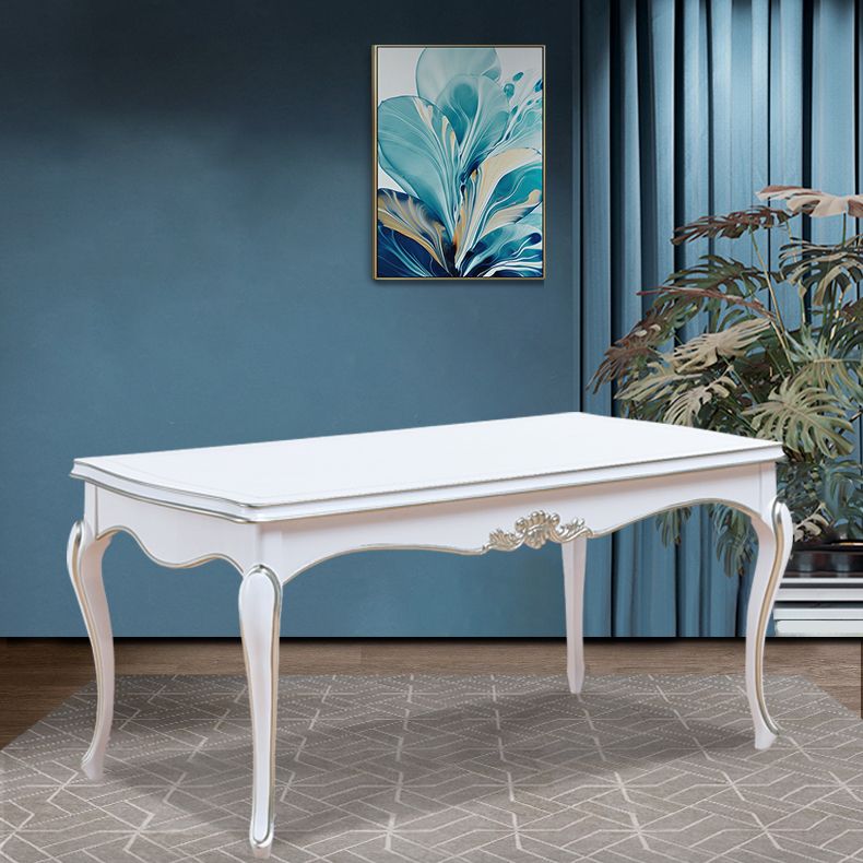 Rectangle Mid-Century Modern Dining Table Oak Solid Wood Table with 4 Legs Clearhalo ' dining_table' 'Dining Tables & Seating' 'Dining Tables' 'furn' 'furn_dining_table' 'Furniture' 'furniture_dining_table' 'Kitchen & Dining Furniture' 'kitchen&dining_furn' 'kitchen' 'kitchen_dining_table' 1200x1200_2c5e2b4e-09b7-4ae3-b807-052d785eff46