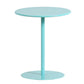 Round Metallic Side Table Contemporary Pedestal Side End Table Clearhalo 'Coffee & Accent Tables' 'End & Side Tables' 'end_side_table' 'Furniture' 'furniture_end_side_table' 'Living Room Furniture' 1200x1200_2c5fba4a-656f-473e-a53e-c471a8a37604