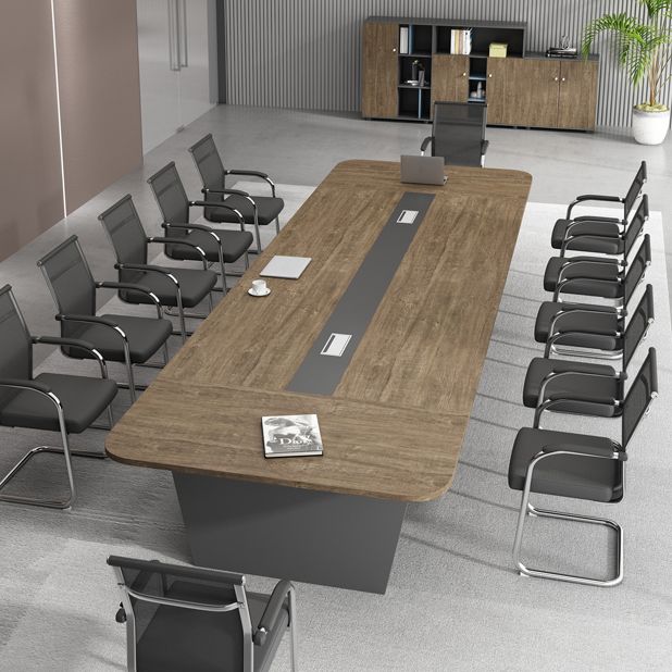 Wooden Curved Writing Desk Industrial Style Cable Management Office Desk Clearhalo 'furn' 'furn_office_desk' 'Furniture' 'Office Desks' 'Office Furniture' 'office_desk' 1200x1200_2c604d1a-a510-4e64-99f8-3b317e440d64