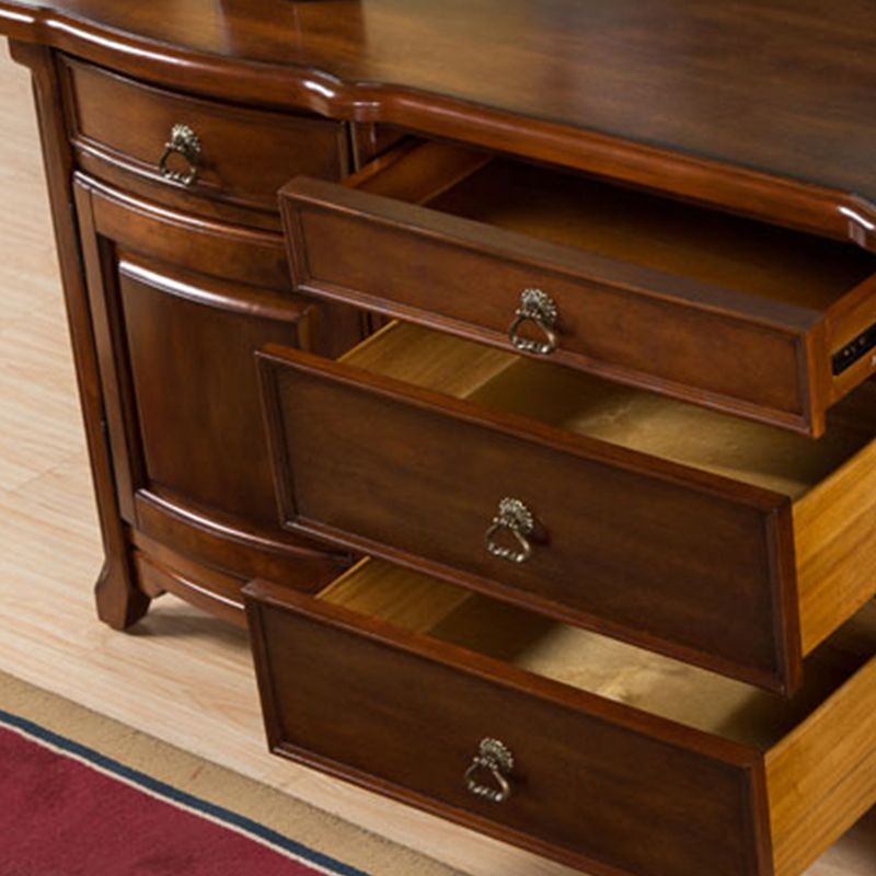 Traditional TV Stand Console Solid Wood Media Console TV Stand with Drawers Clearhalo 'furn' 'furn_tv_stands_entertainment_centers' 'Furniture' 'Living Room Furniture' 'TV Stands & Entertainment Centers' 'TV Stands & Media Storage Furniture' 'tv_stands_entertainment_centers' 1200x1200_2c61878b-f5c4-4ce8-9f0c-33d283e58ad4