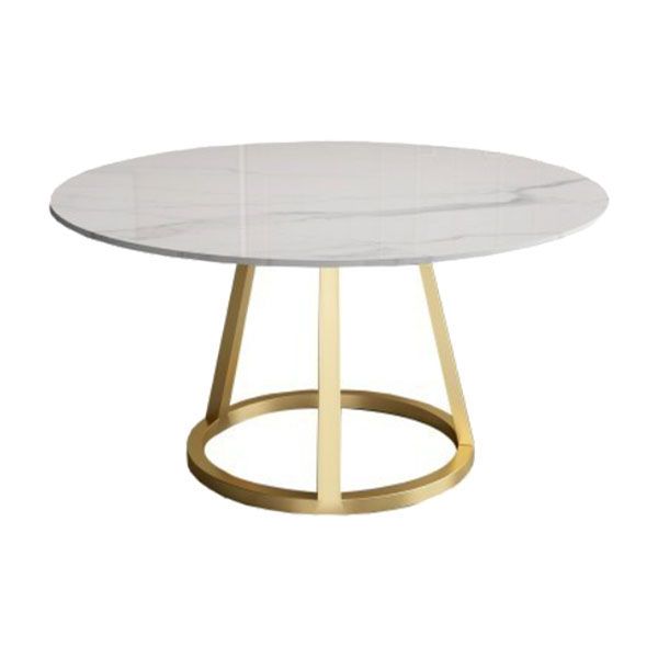 Glam 1/4/6 Pieces Dining Set Round Stone Dining Table for Dining Room Clearhalo 'Dining Room Sets' 'Dining Tables & Seating' 'dining_room_set' 'furn' 'furn_dining_room_set' 'Furniture' 'furniture_dining_room_set' 'Kitchen & Dining Furniture' 1200x1200_2c623c90-27de-45ef-9569-6a39d2e11025