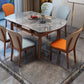 Contemporary Wood Dining Armless Chairs Upholstered Side Chairs for Restaurant Use