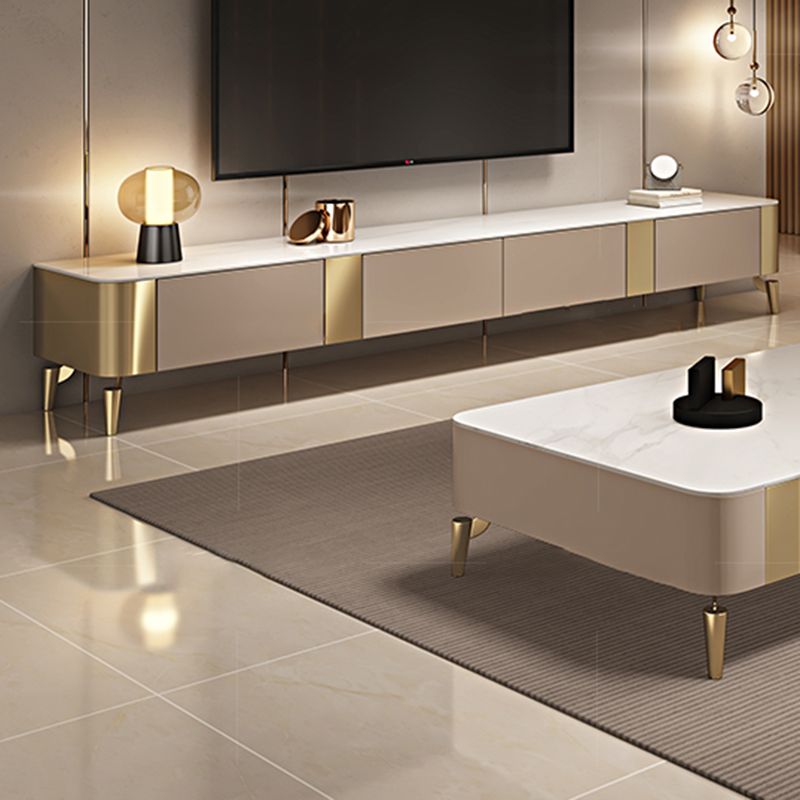 Contemporary TV Stand Console Stone TV Media Console with Drawers Clearhalo 'furn' 'furn_tv_stands_entertainment_centers' 'Furniture' 'Living Room Furniture' 'TV Stands & Entertainment Centers' 'TV Stands & Media Storage Furniture' 'tv_stands_entertainment_centers' 1200x1200_2c636f84-ed9d-4073-a20d-aa55e99760dd