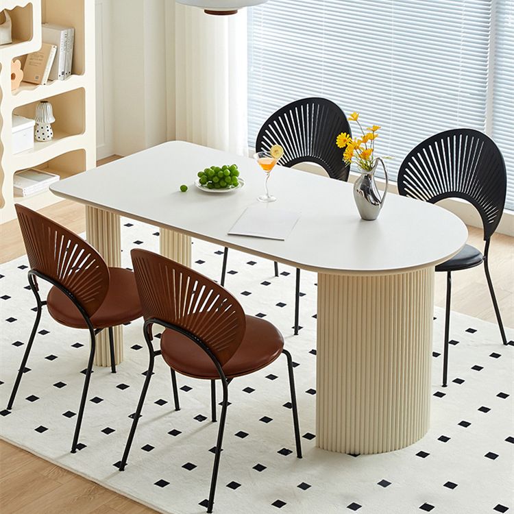 Bureau de bureau contemporain péninsule blanc bureau pour le bureau