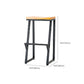 Contemporary Metal Counter Stool Wood Seat Bar Stool for Living Room Clearhalo 'Bar Furniture' 'Bar Stools' 'bar_stools' 'furn' 'furn_bar_stools' 'Furniture' 'Kitchen & Dining Furniture' 1200x1200_2c65d084-6a25-4ebe-bb46-5699a0cfb12c