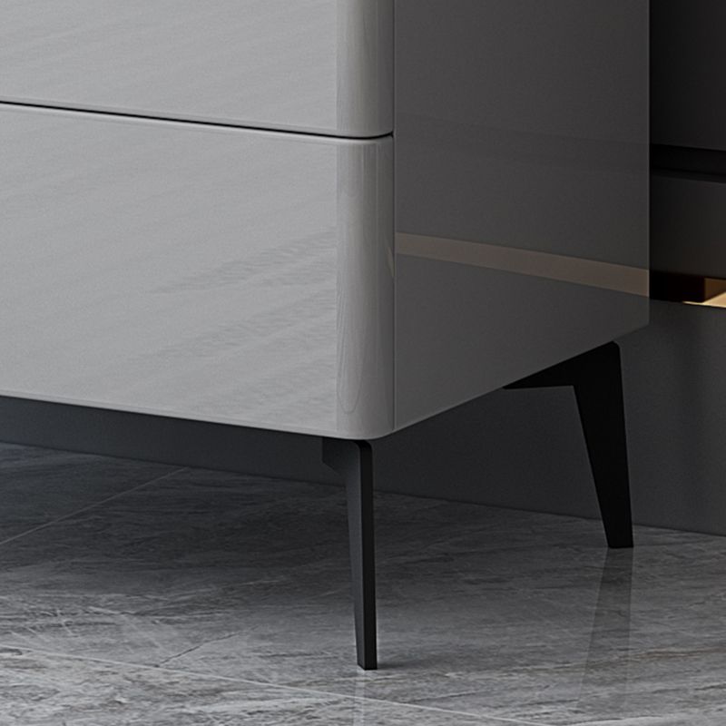 Contemporary 34.65'"/41.73" Tall Wooden Chest, Rectangle Accent Chest with Drawers Clearhalo 'Cabinets & Chests' 'cabinets_chests' 'furn' 'furn_cabinets_chests' 'Furniture' 'Living Room Furniture' 1200x1200_2c667b2b-81a0-4b4d-8993-d71ab3990552