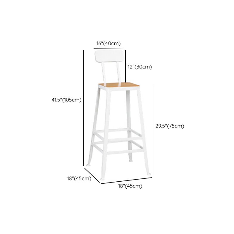 Contemporary 1/2/4/7 Pieces Bar Table Set Rectangle Wood Bar Table with Wood Stools